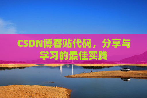 CSDN博客贴代码，分享与学习的最佳实践